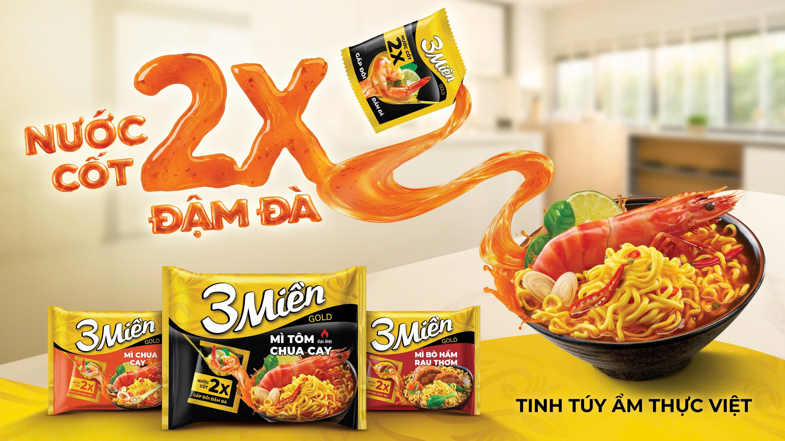 Mì 3 Miền Gold - Lựa chọn tiêu dùng thông minh thời “bão giá”