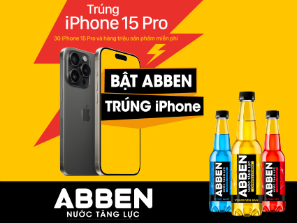 Thể lệ Chương trình khuyến mại "Bật ABBEN - Trúng iPhone" của Nước tăng lực ABBEN (đã gia hạn)